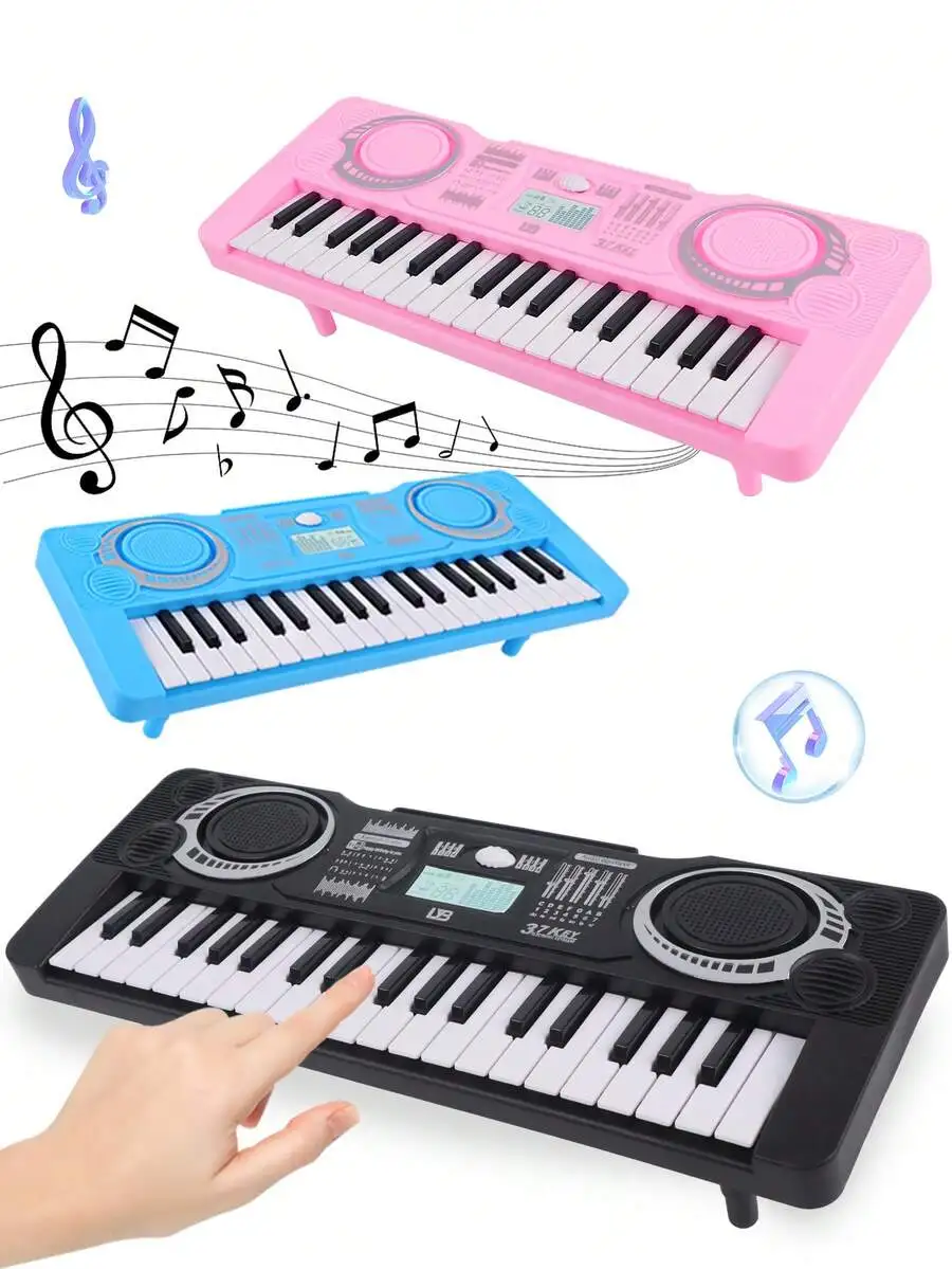 

37-Key Electronic Piano Toy, Kids Multifunctional Simulated Keyboard Educational Gift