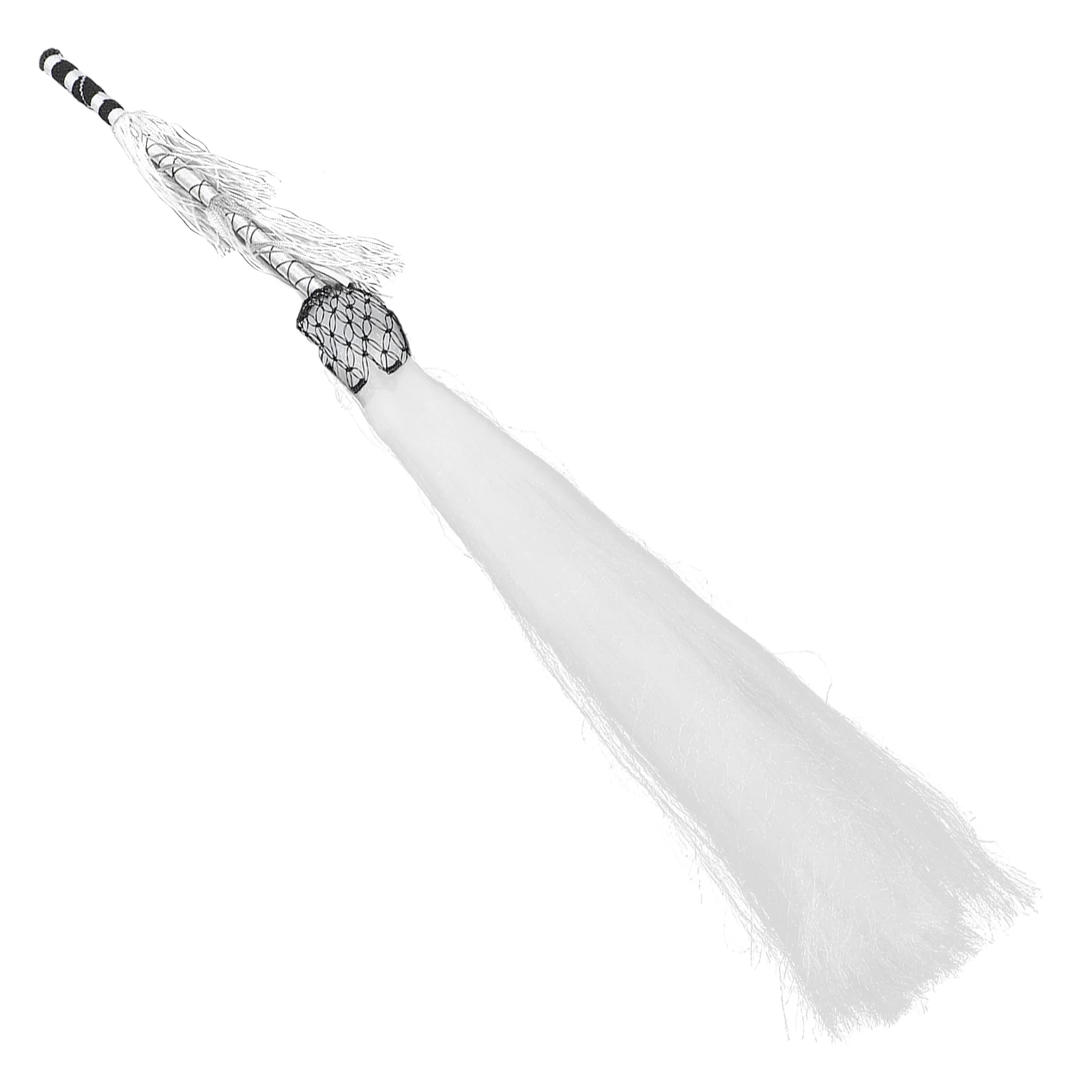 

Tai Chi Whisk Genuine Ponytail Lightweight for Stage Chinese Martial Decor Horsetail Duster Stick Ornament Fitness