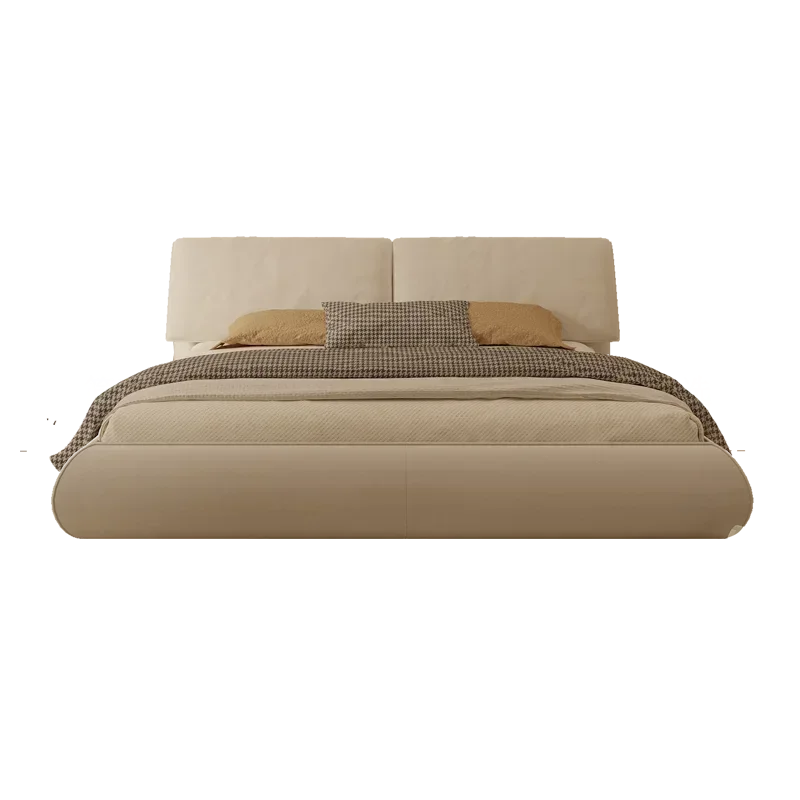 Bed Wood Nordic Luxury Modern Floor King Double Bed Full Size Sleeping