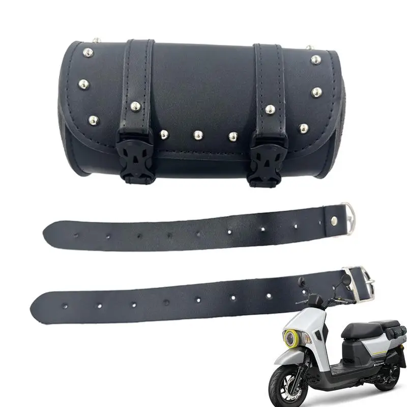 Motorcycle Front Fork Bag Large Motorcycle Cruiser Tool Bag Fork Barrel Shape Handlebar Front Fork Storage Bag Bag Saddlebags