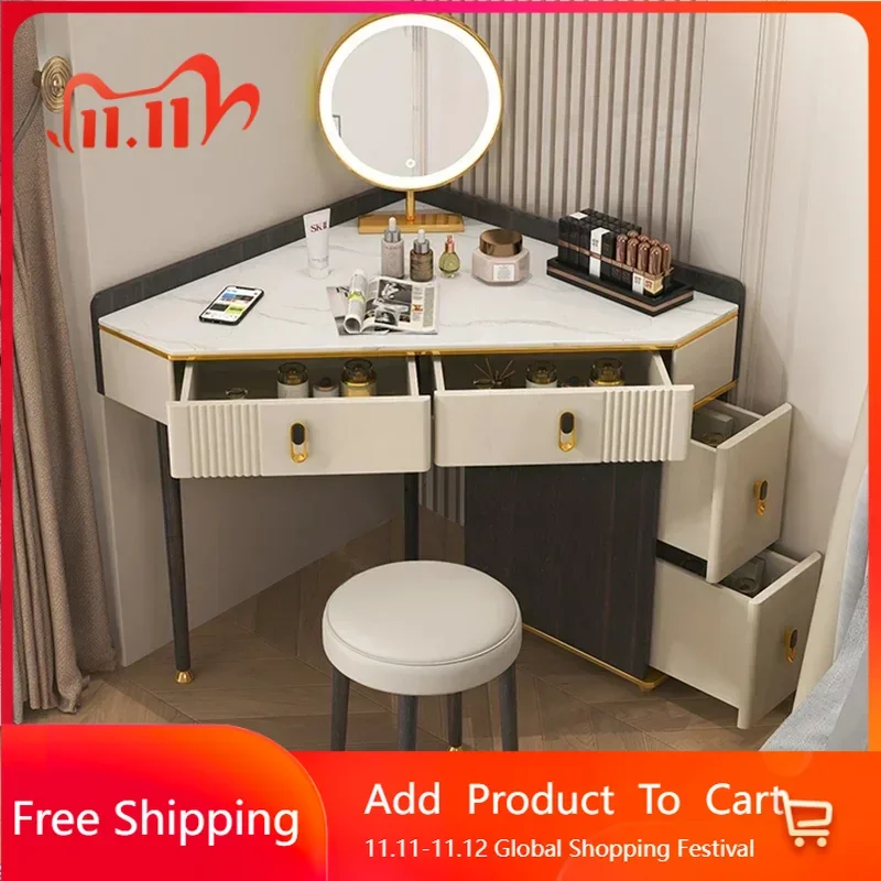 

Containers Multifunctional Vanity Table Luxury Cabinets Bedroom Holder Vanity Table Stand Perfume Schminktisch Furnitures
