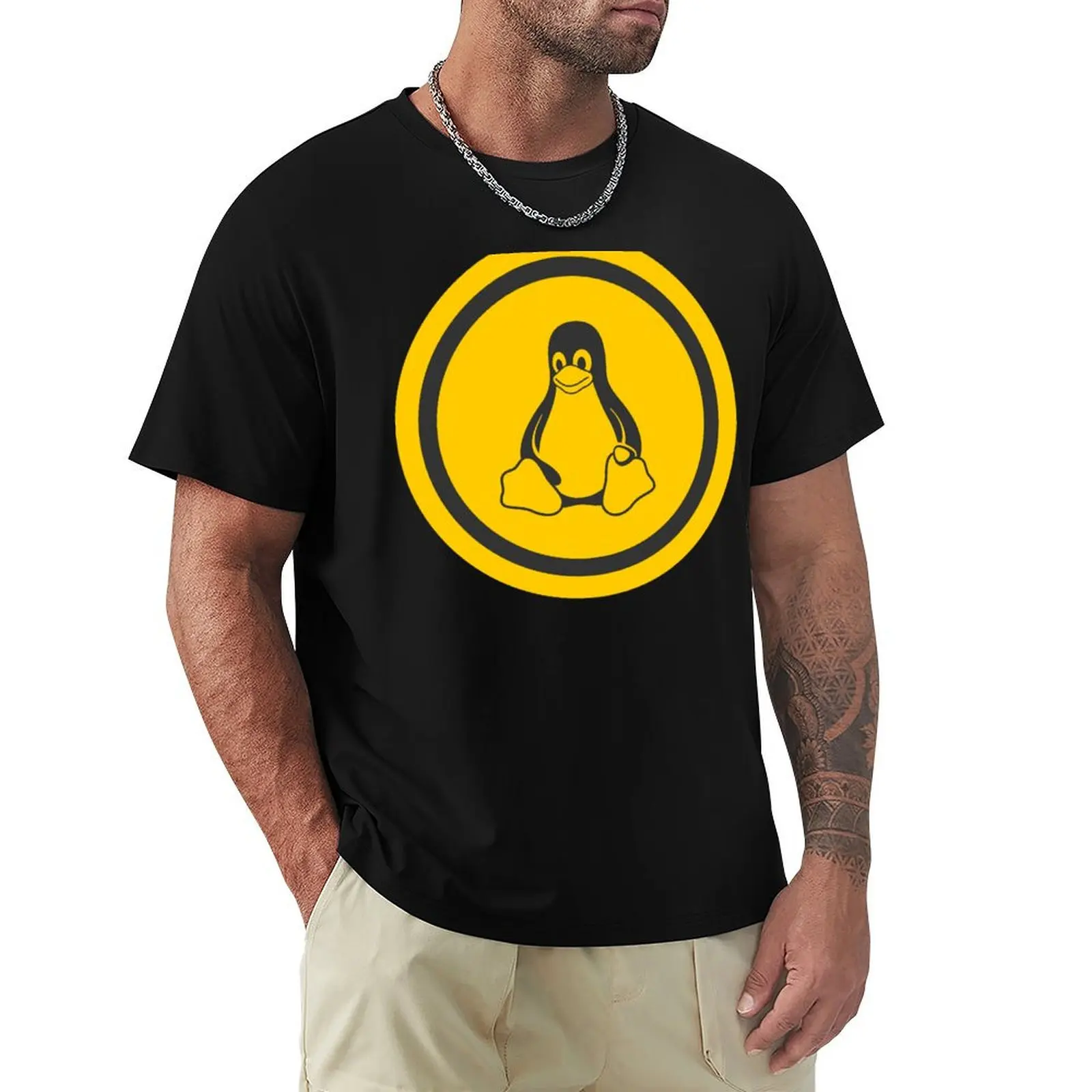 

Tux - High Fidelity Sticker T-Shirt Summer Fashion Casual Tee Shirt
