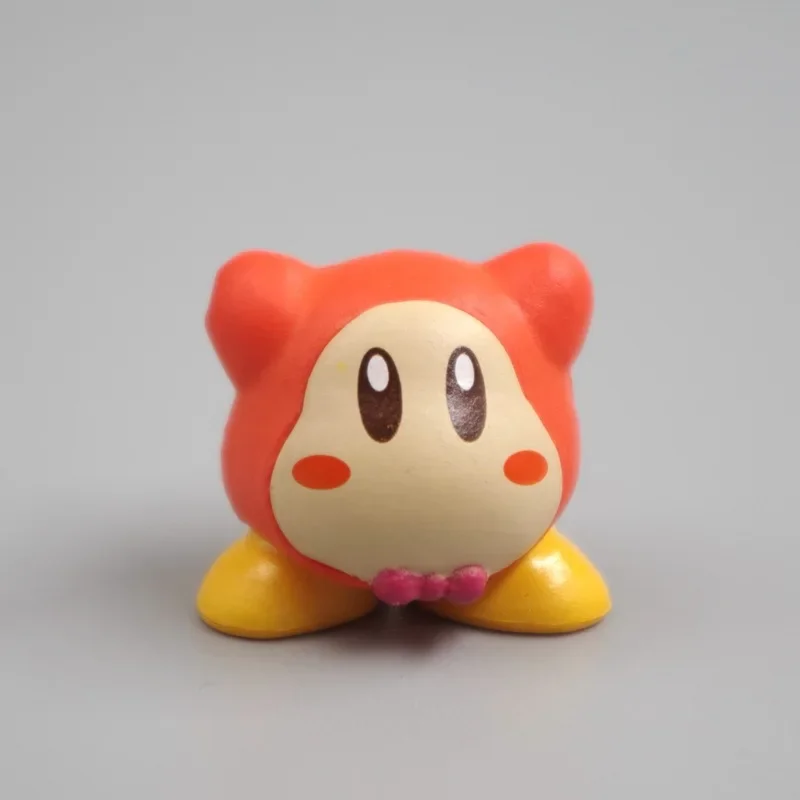 Różowa gwiazda Kirby Kawaii Anime 3Cm rysunek lalka ciasto dekoracyjna dekoracja Model czapka wojskowa świąteczne zabawki prezenty dla dzieci