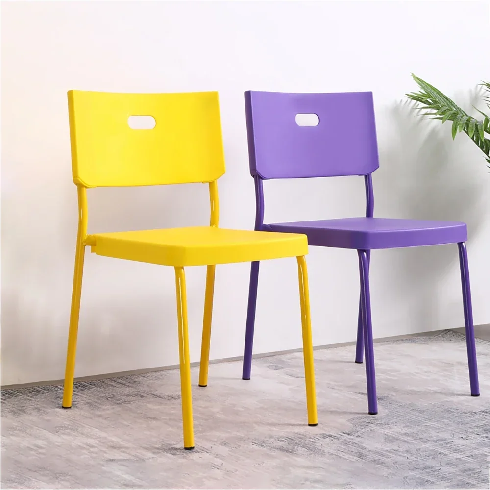 

Набор из 6 пластиковых обеденных стульев, водонепроницаемая защита для ног, современные обеденные стулья с блюдцем, детские дизайнерские шезлонги, мебель для яслей