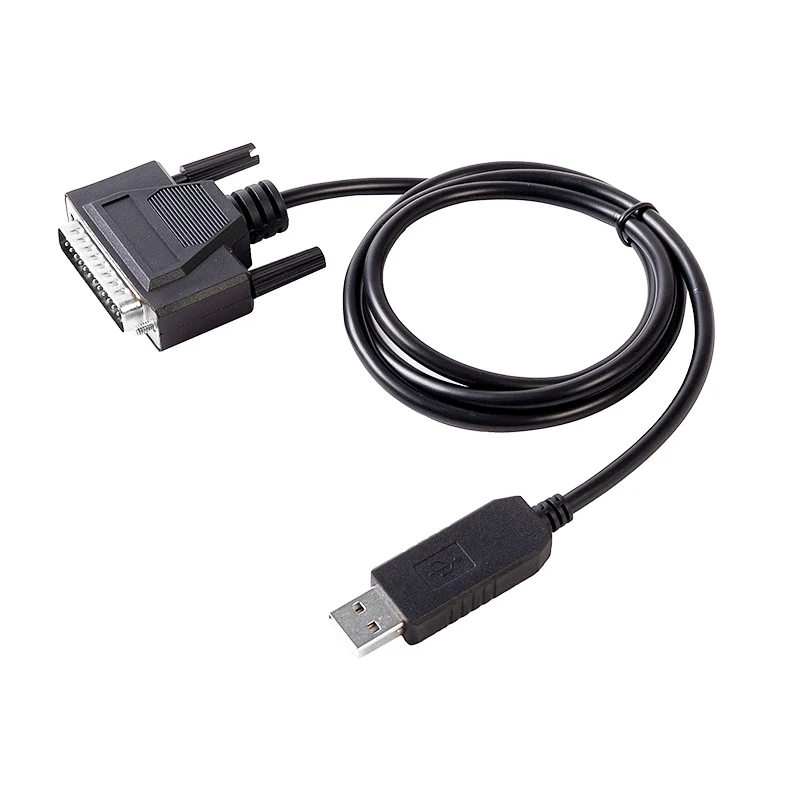 Fanuc 15 16 18 21 Série CNC ChrC Prolfic PL2303 USB RS232 Série à DB25 Câble Mâle Logiciel Contrôle de Débit CNC-SW-25M