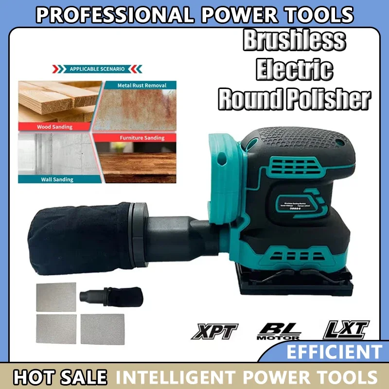 

Fit Makita 3-Speed Sanding Machine Fit 18V Battery Electric Cordless Disc Random Orbital Brushless Sander Grinding Polisher