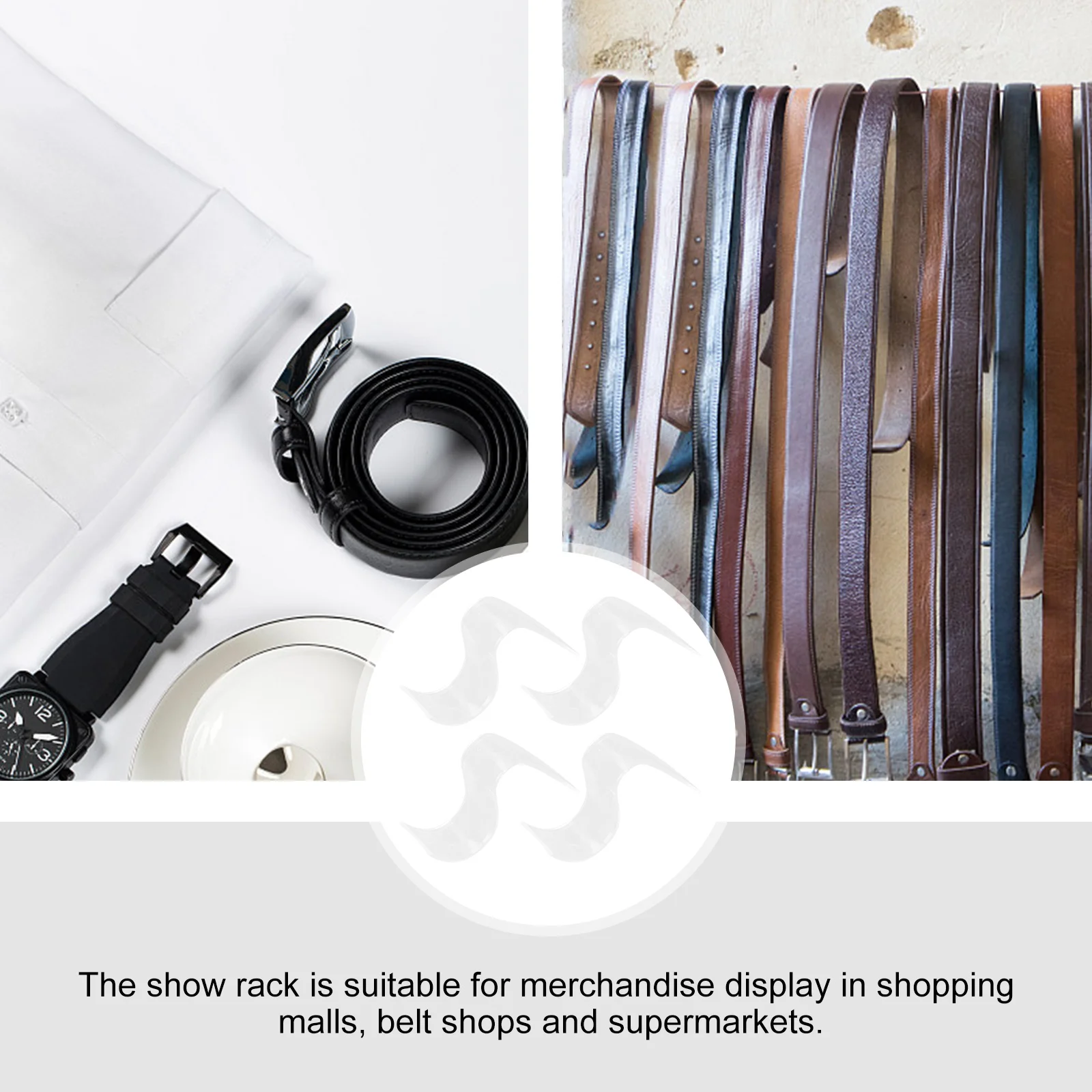 

4 Pcs Belt Display Stand Retail Stands Championship While Holder Rack Shelf Watch