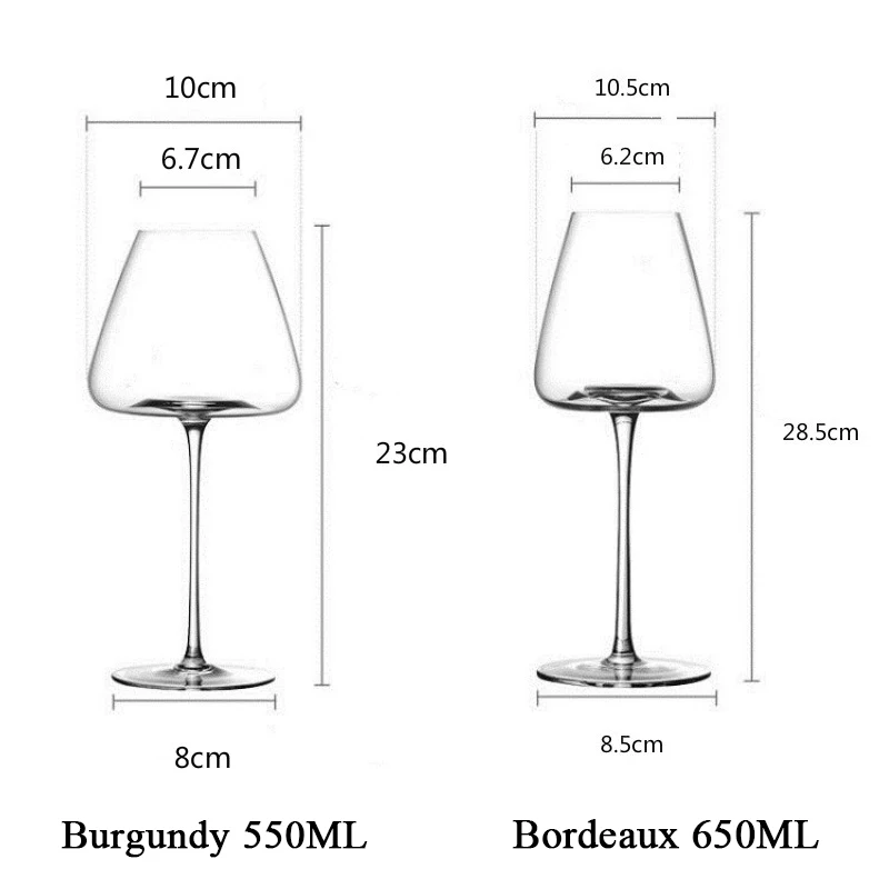 Artwork 500-600Ml Collection Level Handmade Red Wine Glass Ultra-Thin Crystal Burgundy Bordeaux Goblet Art Big Belly Tasting Cup