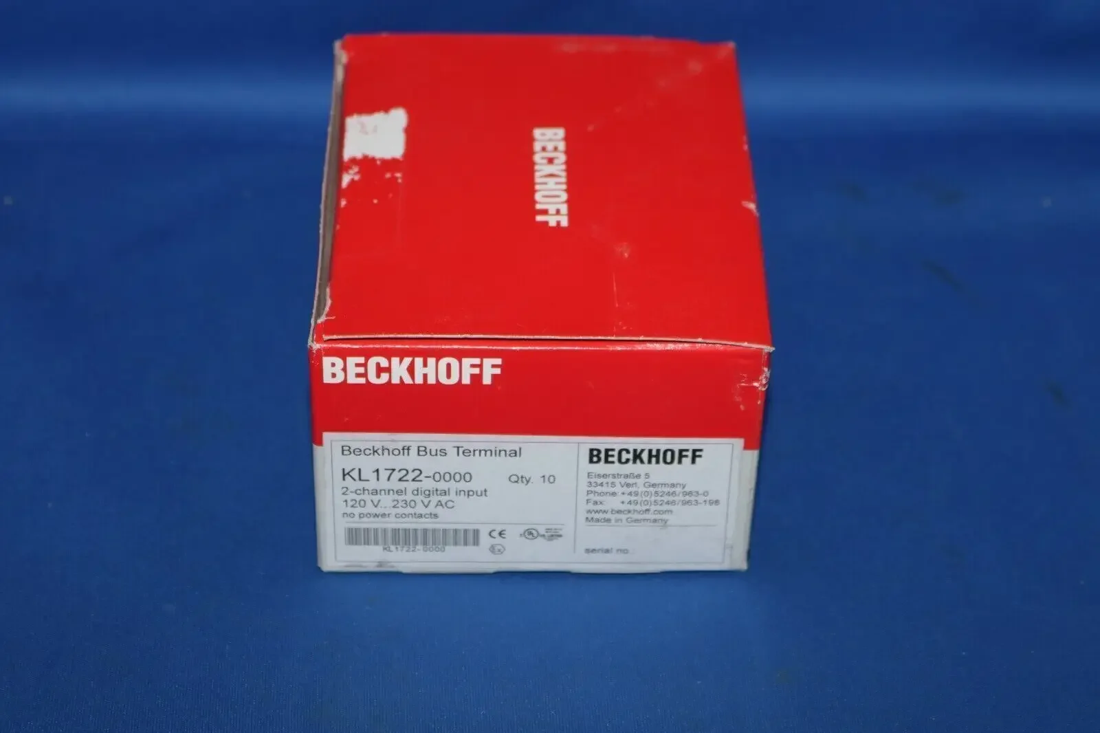 KL1722-0000 PLC KL1722-0000 MODELO Spot Envío acelerado KL1722-0000