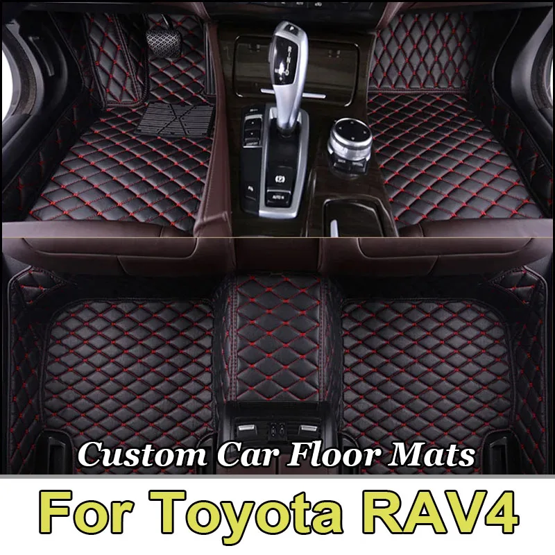 Alfombrillas de coche para Toyota RAV4 2013 2012 2011 2010 2009, alfombrillas de decoración, alfombras impermeables, alfombras de diseño Interior de coche