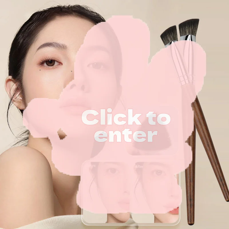 木製ハンドルファンデーションコンシーラーブラシ三角形プレミアム輪郭ブラシブラッシュレスアンダーアイデンスフェイスメイクアップブラシ