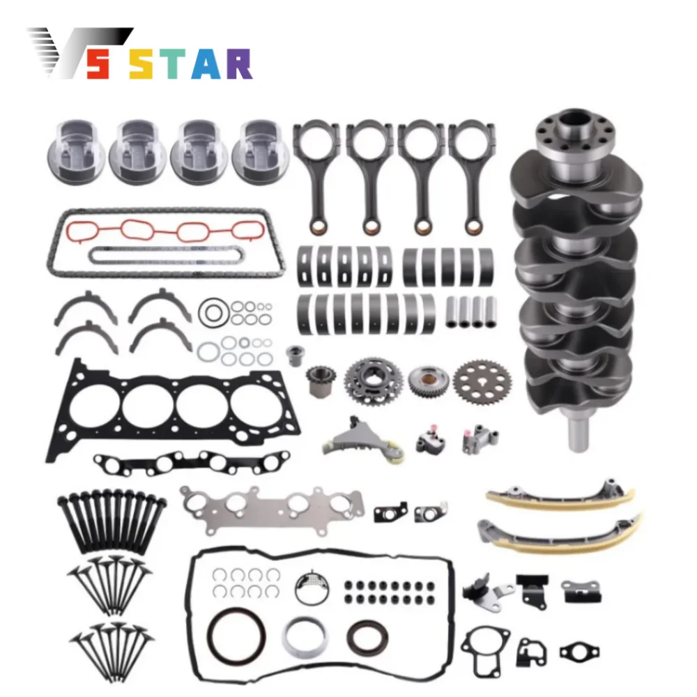 

13597-75020 13521-75021 13506-75070 2TRFE Engine Overhaul Rebuild Kit For Toyota 2010 4Runner 2.7L 2005-2016 Tacoma 2.7L