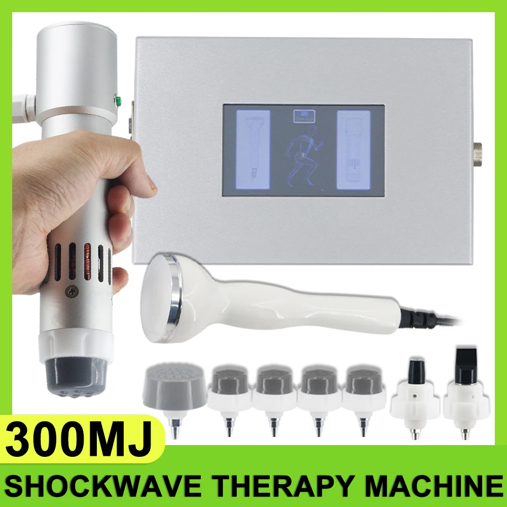 

300mj Shockwave Therapy Machine With 7 Heads ED Treatment Pain Relief Ultrasound Equipment Physiotherapy Body Massager