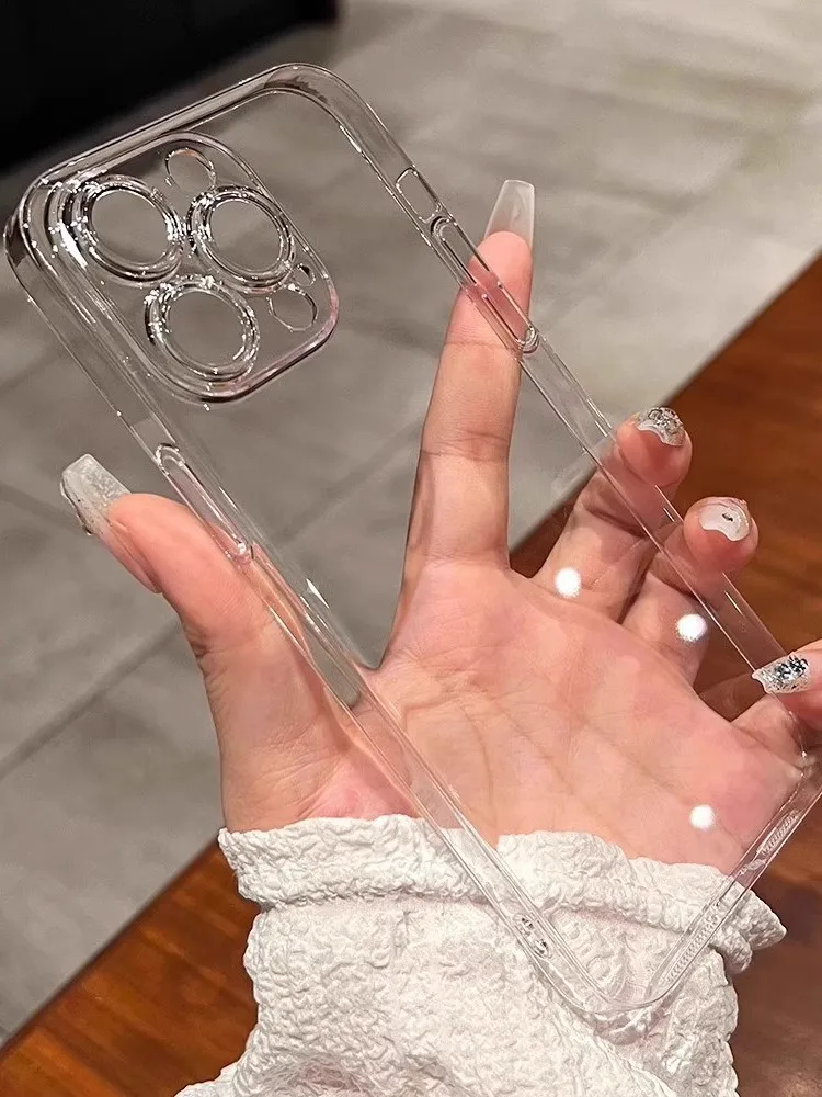 Przezroczyste etui na iPhone 18 17 16 15 14 11 12 13 Pro Max 7 8 16 Plus X XR XS Max Air SE 2020 2022 Iphone11 Odporna na wstrząsy osłona Funda — 2