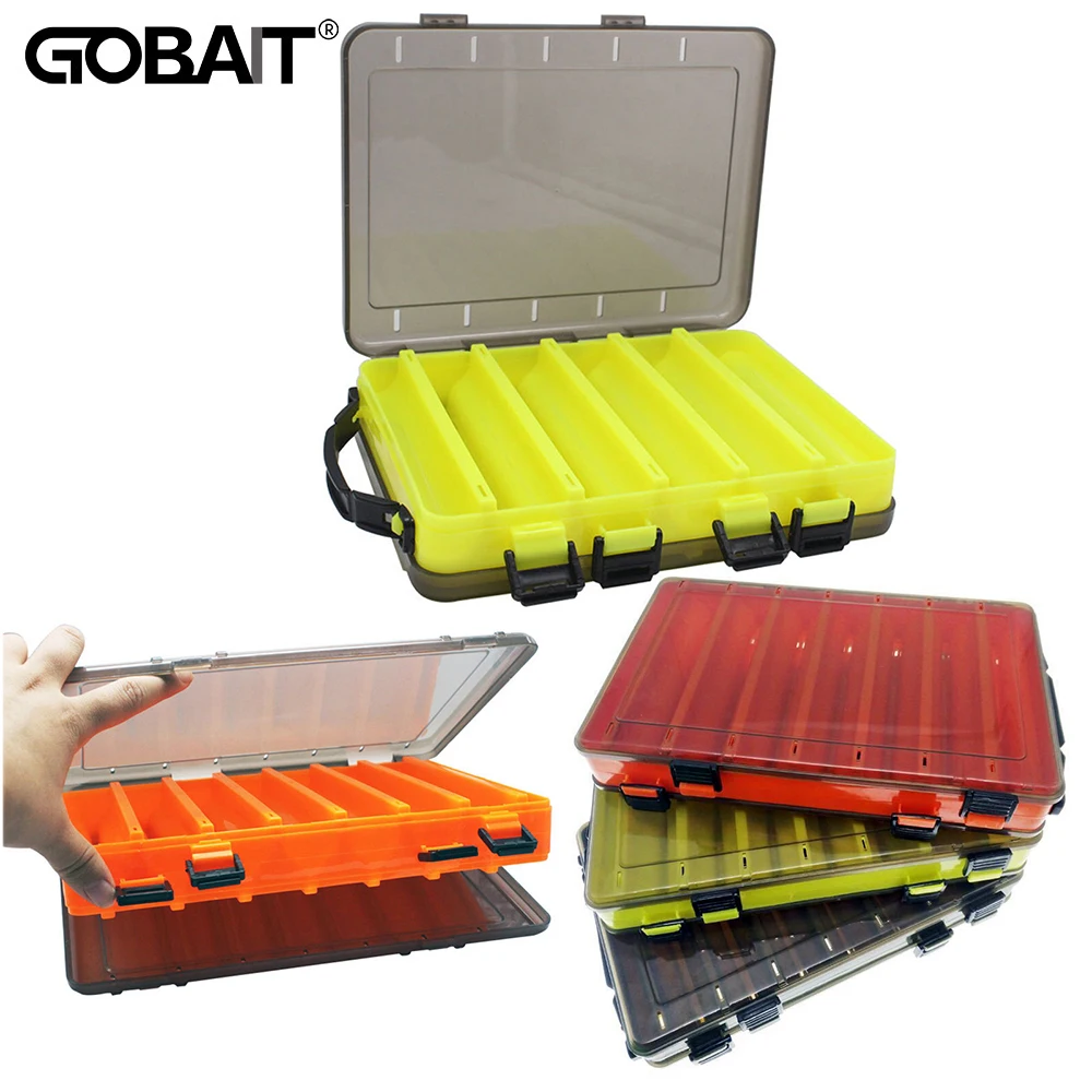 X-Large Fishing Tackle Boxes Double Layer Bait Container Portable Lure Storage Multi Compartments Gear Tool Plastic Case Pesca