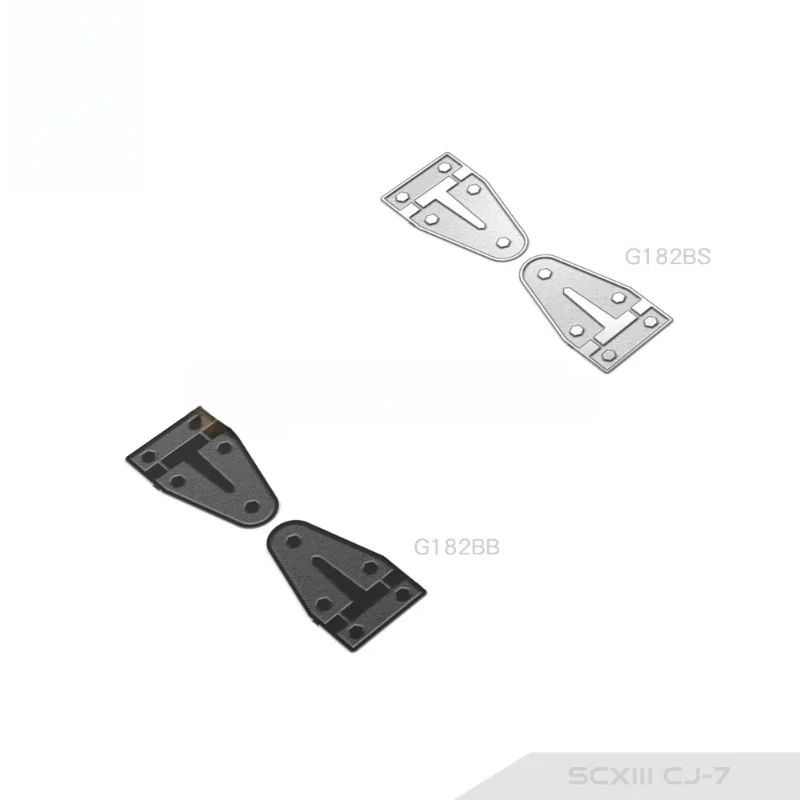 

Simulation Stainless Steel Cover Hinge Decorative Piece Car Shell Accessories for 1/10 RC Crawler Car Traxxas SCXIII CJ-7 Parts