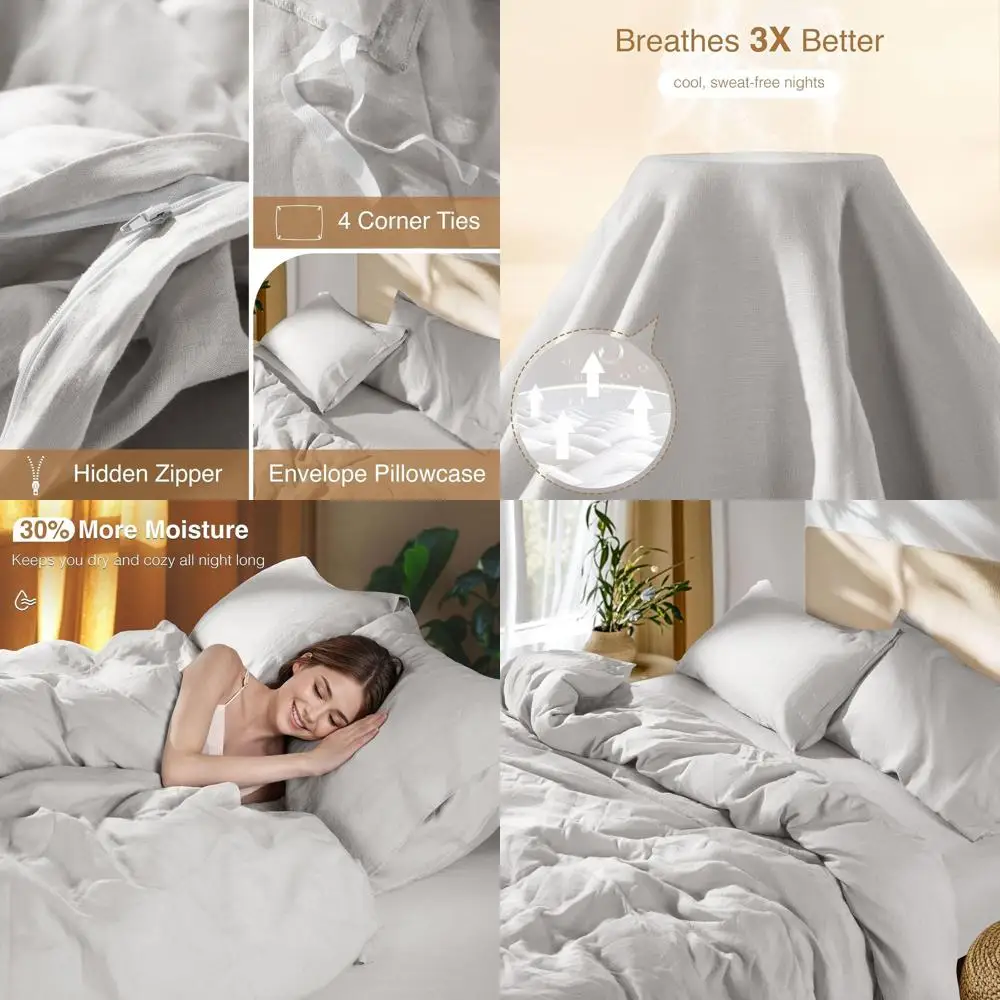 French Linen Duvet … - image