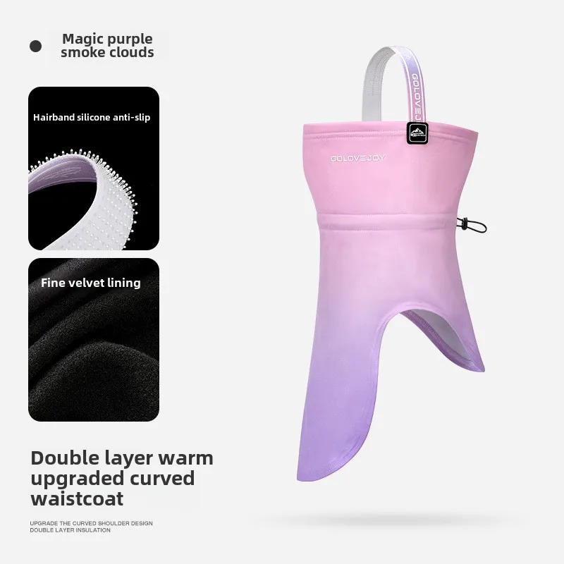 الشتاء في الهواء الطلق الرجال النساء الدراجات وشاح التزلج الحجاب الوجه الموجبة نحى يندبروف الباردة واقية الوجه قناع للتزلج الدافئ #6