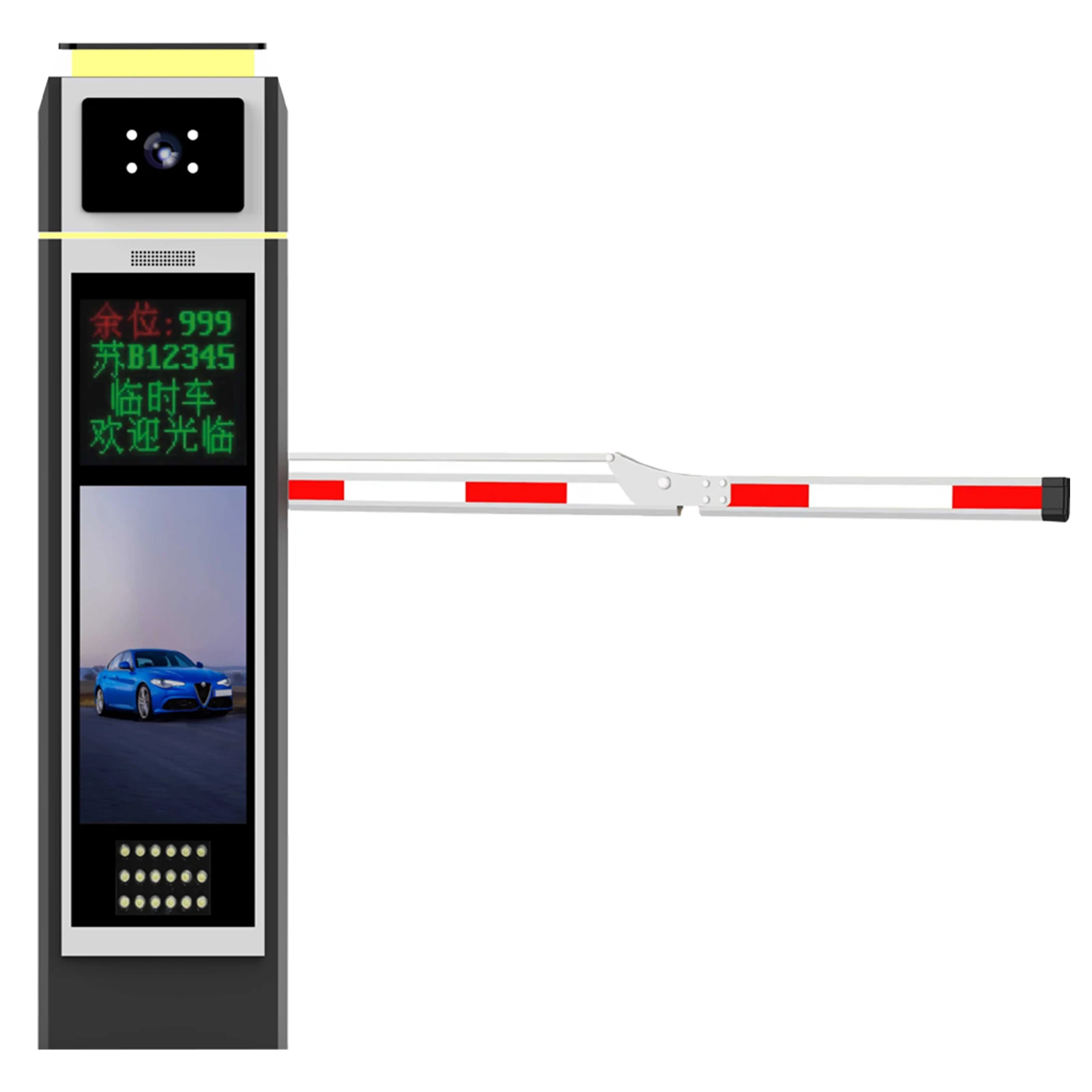 Lot Payment Management System All-in-One LPR Barrier Gate License Plate Recognition Parking