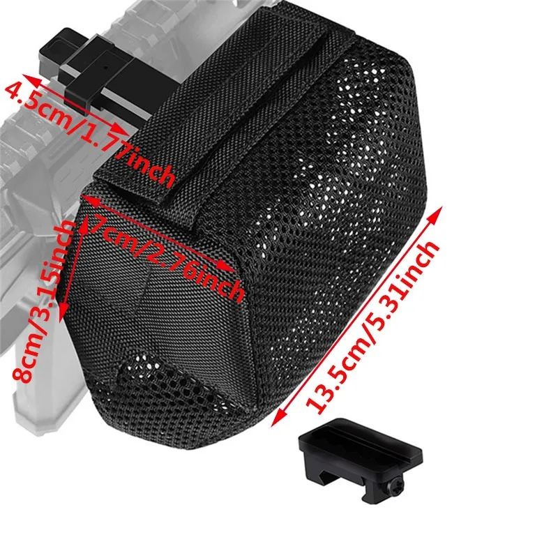 Brass Catcher Quick Release Shell Catcher With Detachable Picatinny Heat Resistant Thickened Mesh AMMO Pouch For ar15