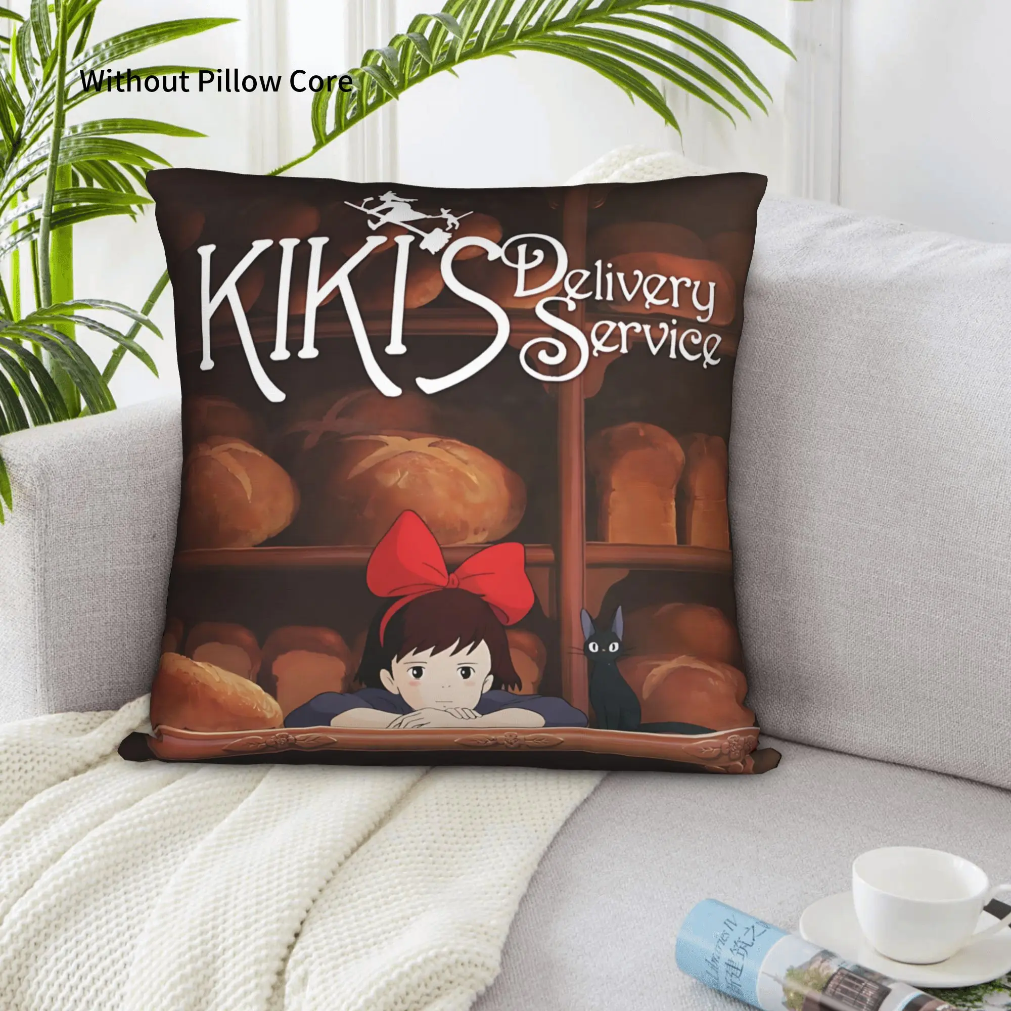 1PC Anime Kikis Delivery Services Pillow Case Home Decor Items Double-Sided Printing  Sofa Cushion Bedroom Bedside Pillow