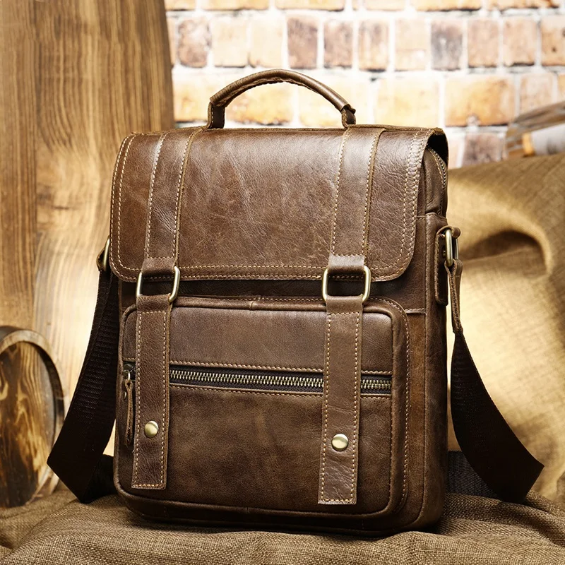 Asds-Leder Herren Umhängetaschen für Männer Ledertasche kleine Herren Umhängetasche männliche Klappe Umhängetaschen Vintage Männer