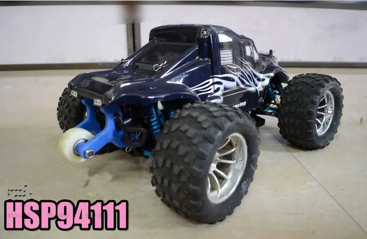 1 Set Stunt Tire Wheel Anti-roll Mount High Speed for RC HSP Monster Truck BRONTOSAURUS Pro 94111 / 94188