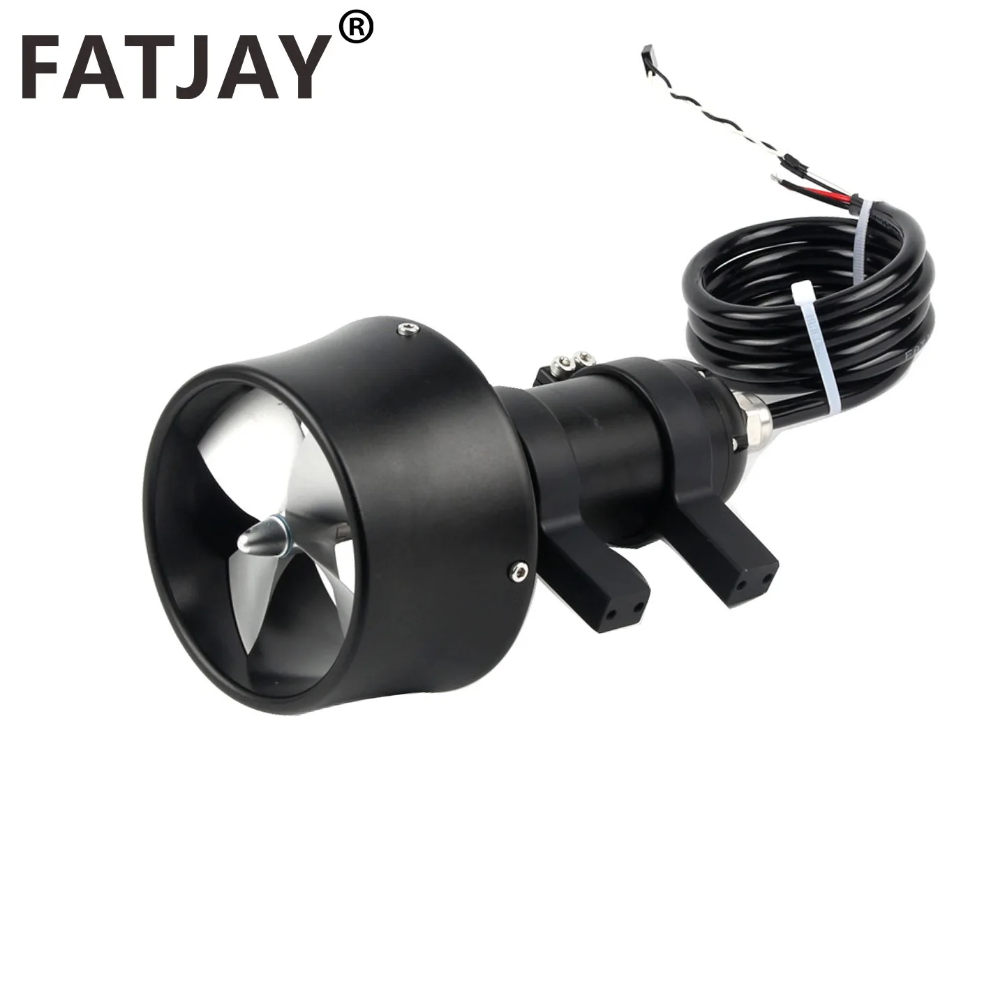 

FATJAY KYI-8ET-MAX Подводное подруливающее устройство, тяга 9 кг, бесщеточный водонепроницаемый двигатель, двойные монтажные основания, встроенный ESC для радиоуправляемых лодок