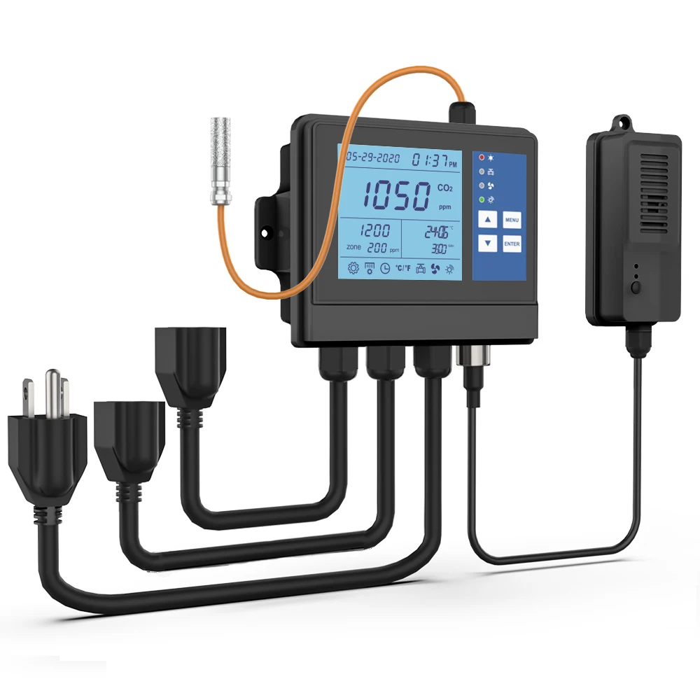 Vegetable cultivation climate controller temperature humidity and co2 controller for mushroom growing ventilation