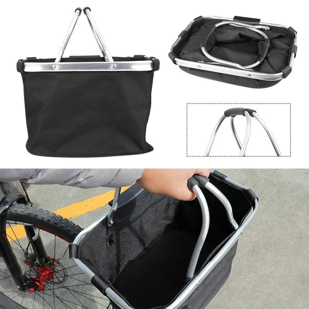 

Detachable Bicycle Basket Handlebar Bag Cycling Carryings Mount Bike Riding Pouch Cycle Front Baggage Bag