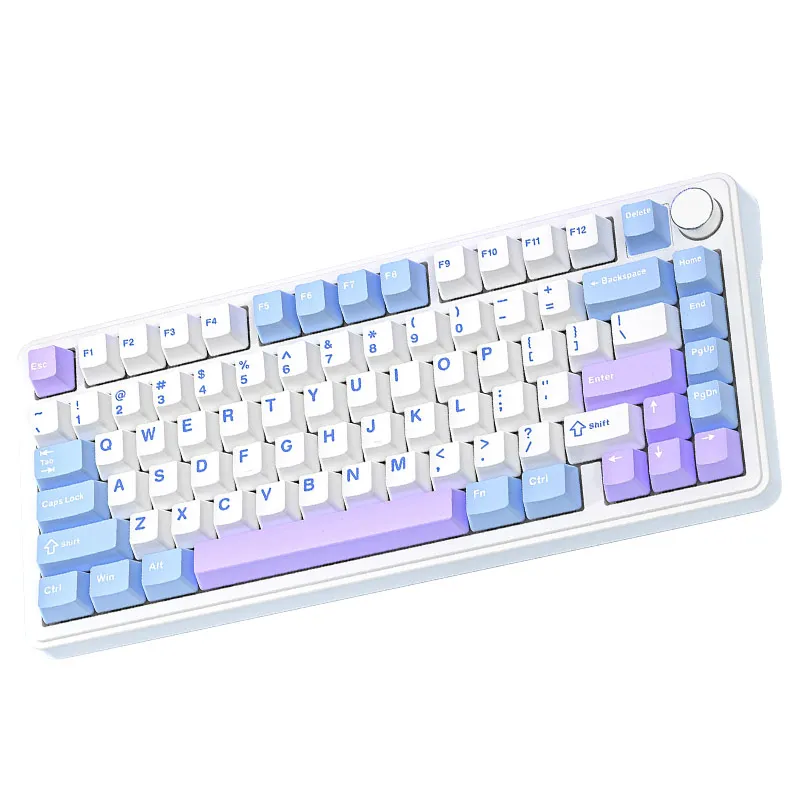 

Luxmoc X85 Mechanical Keyboard RGB Three Mode Wireless Bluetooth Hot Swap Side Engraved Game Custom Luminous Keyboard