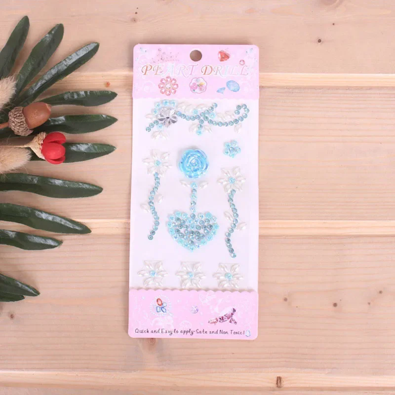 DIY joya diamante pegatina autoadhesiva brillo cristal flor grande diamante pegatina diamantes de imitación Scrapbooking