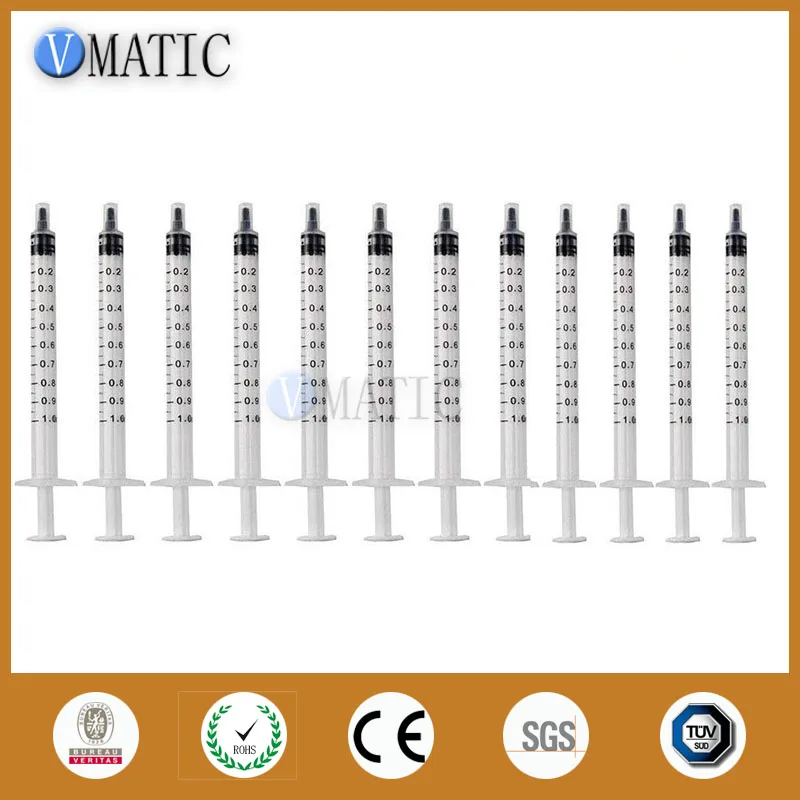 

Free Shipping Non Sterilized 100Pcs 1ml 1cc Dispensing Syringe / Plastic Liquid Syringe / Glue Dispenser Syringe