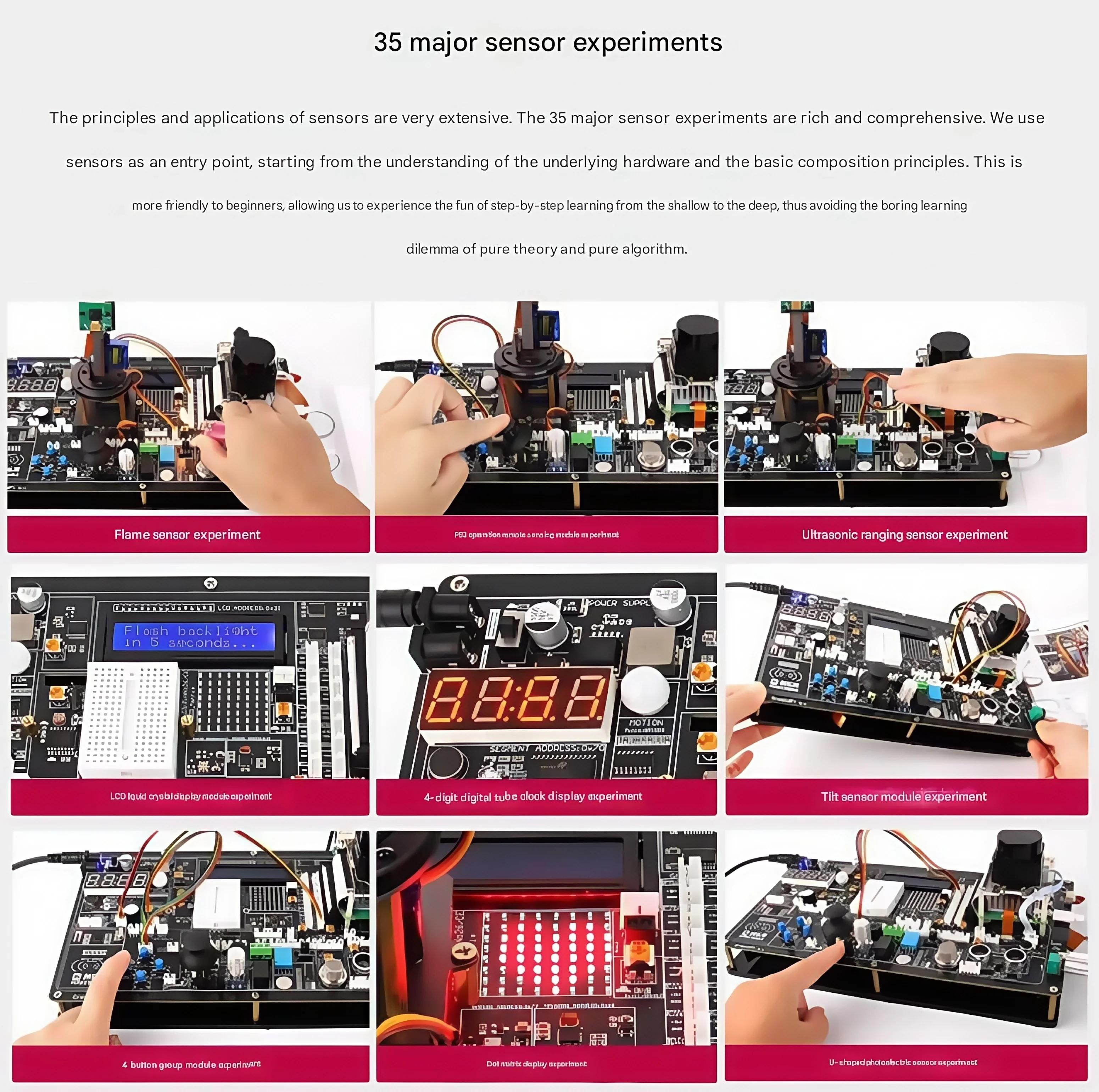 مستشعر لوحة التجربة Raspberry Pi 5 Python التعرف البصري Xiaozhi AI نموذج كبير مجموعة تطوير ROS الذكية