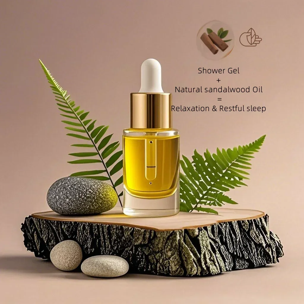 Gel douche Elixir pour le corps, Protection des acides aminés, ingrédients actifs, rajeunissant, nourrissant, parfum de bois de santal Zen, doux, Non irritant