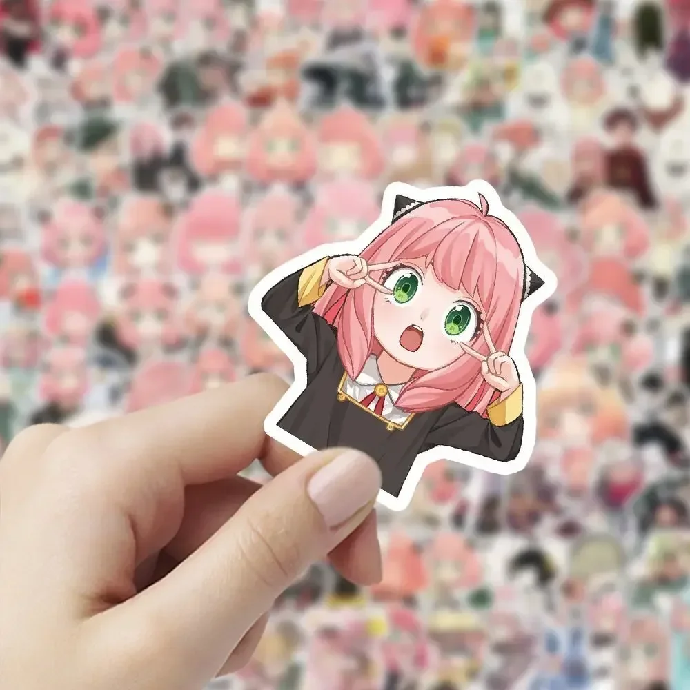100 pieces of SPY×FAMILY stickers - Aniya cute anime character 2D decorative mobile phone notebook stickers Gift 2026 view 3