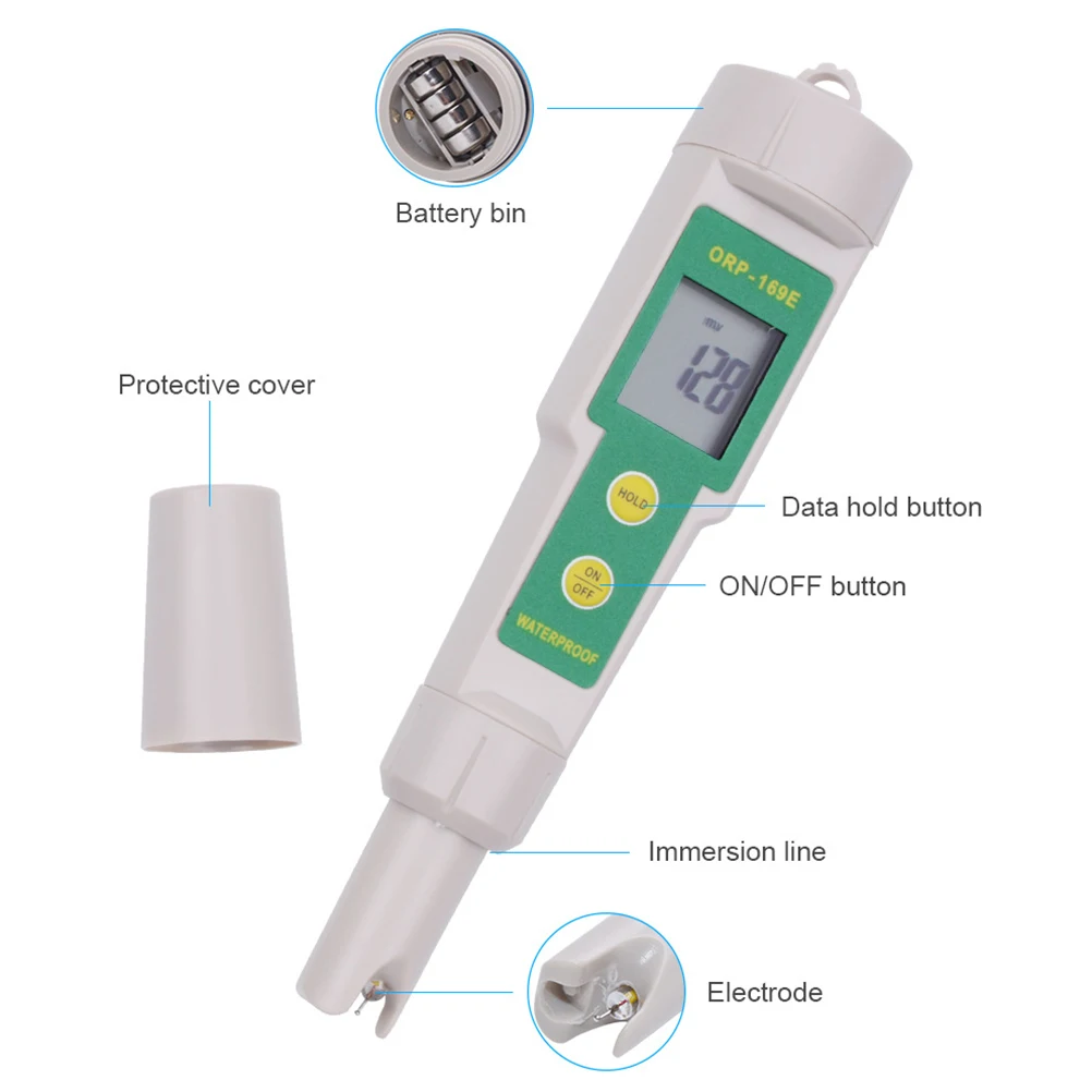 

Plastic Orp Tester Pen Type Lcd Digital Quality Monitor Lightweight Portable Fast Accurate Drinking Water Cooling Tower