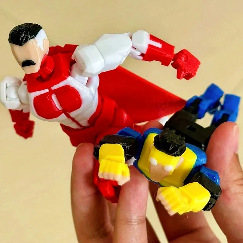

9l3d Printed Superheroes Invincible 2.0 Anime Multi-Jointed Shapeshift Toys Action Figures Mannequin Ornaments Model Gifts Xmas