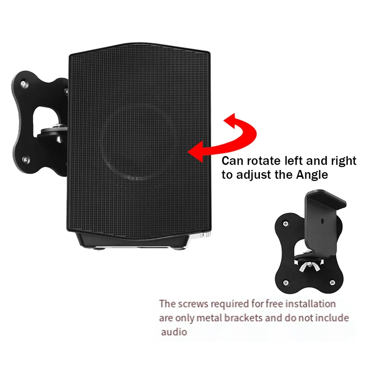 Wall Mount Bracket for Samsung HW-Q990B Surround Sound Speaker Wall Mount Hanger Living Room Speaker Bracket