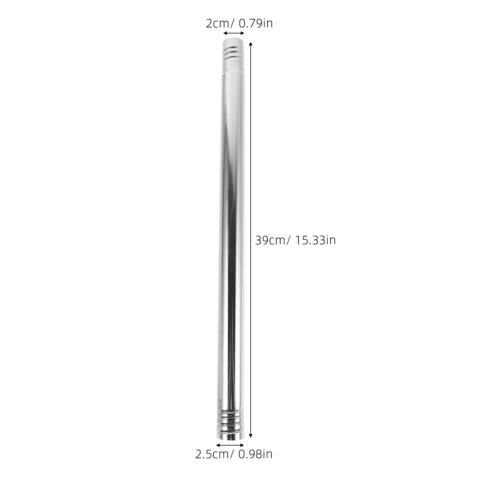 2pcs Stainless Steel Flag Pole Extension Rod Extender Pole Joint Connector for 1 Inch Diameter