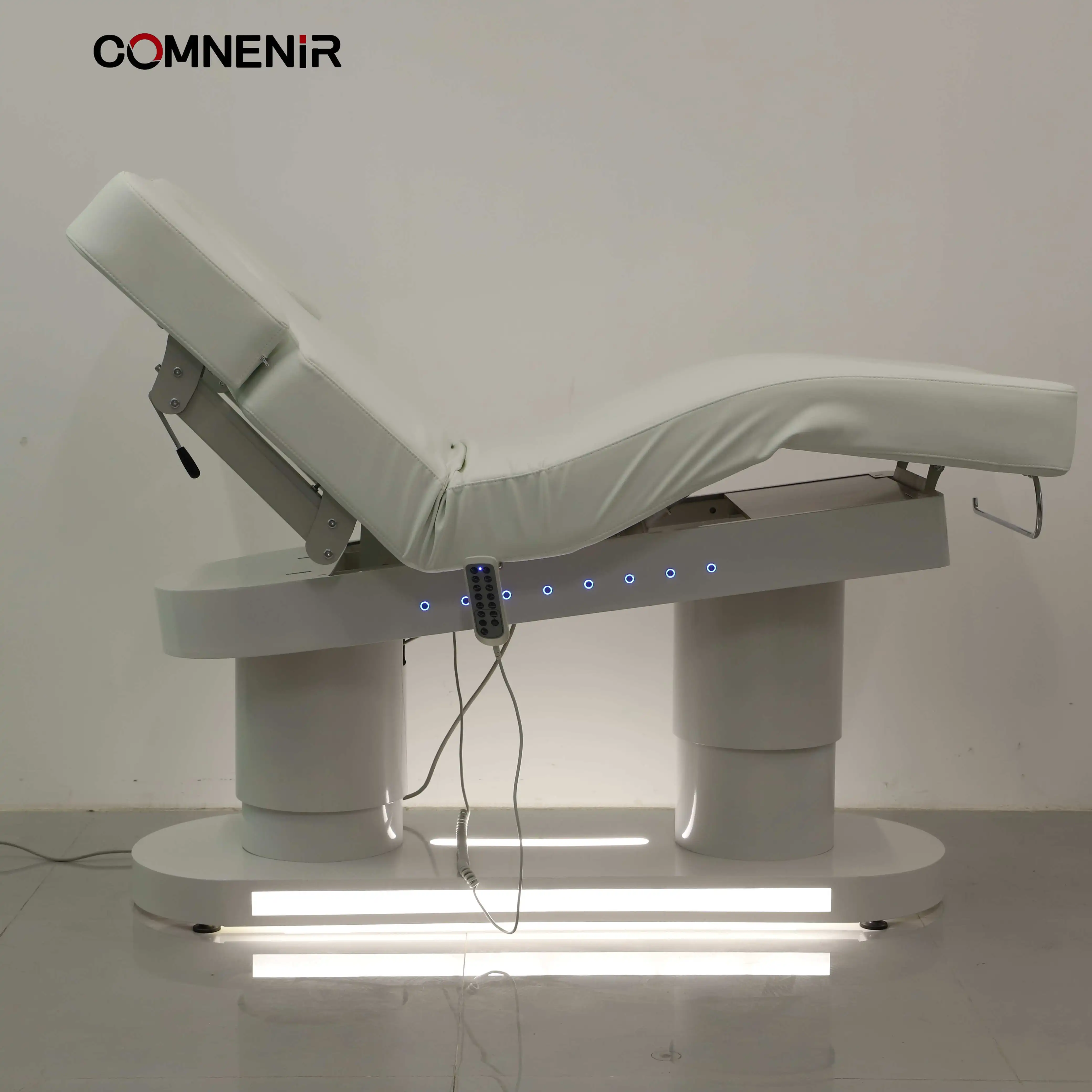 

Luxury Grey Salon Furniture Esthetician Love Facial Chair Bed Electric Beauty Bed 3/4 Motors Massage Table