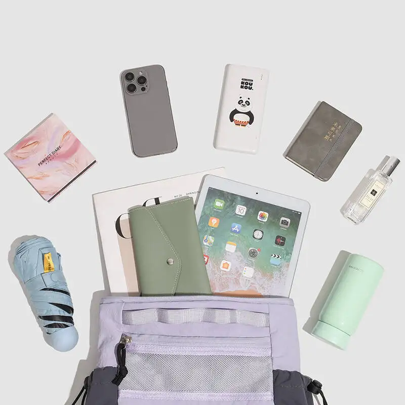 حقيبة كتف للمشي لمسافات طويلة في الهواء الطلق على ظهره خفيفة الوزن وسعة كبيرة للسفر محمولة خفيفة الوزن على الشاطئ والسفر والتخييم للرجال والنساء #6