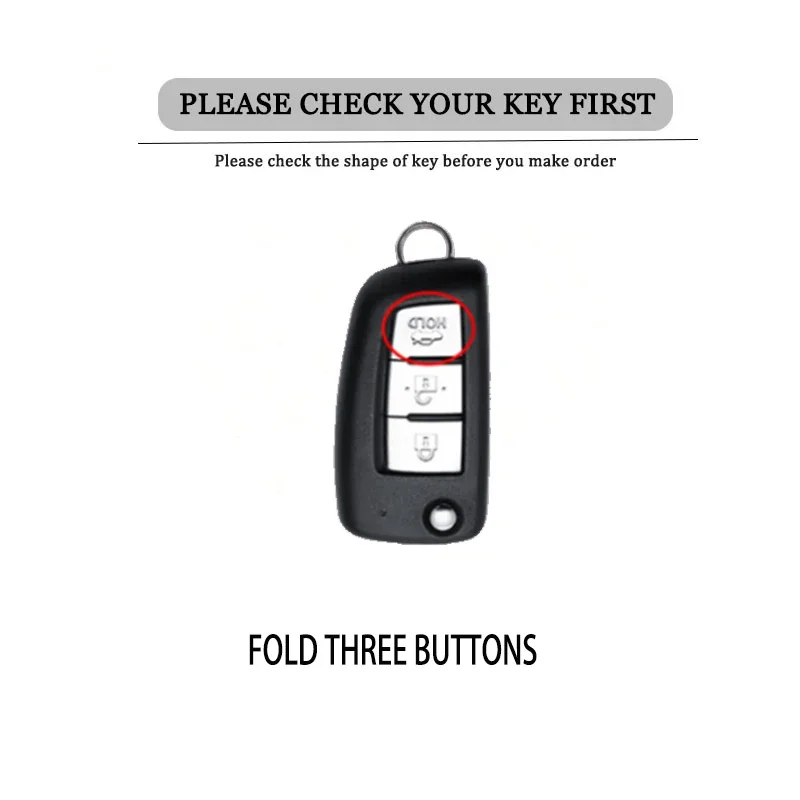 Fashion Car Folding Key Case Cover for Nissan Qashqai Tiida Blue Bird Sylphy Protector Key Shell Keyless Interior Accessories