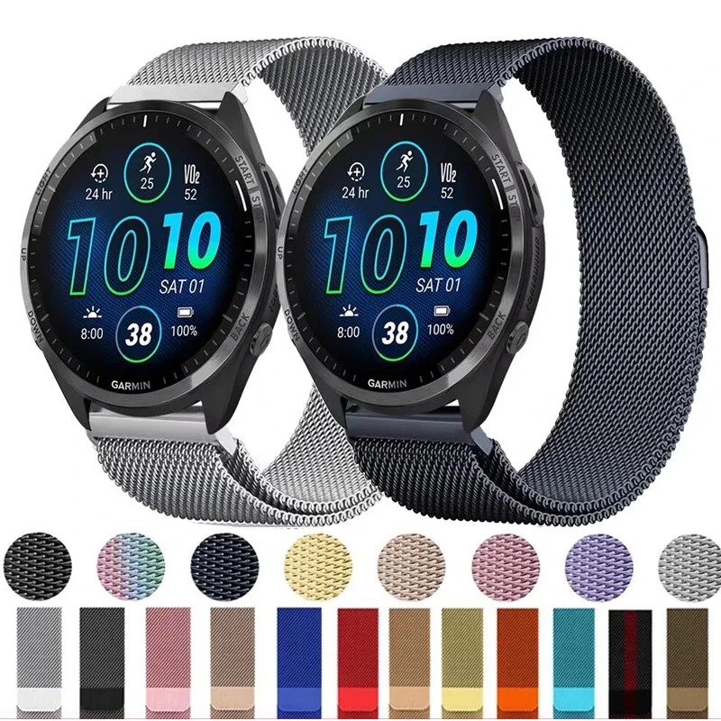 20 mm 22 mm Milanaise-Band für Garmin Forerunner 165 55 965 265 955 570 970 Armband Garmin Venu 3 Active 6 5 Vivoactive 6 5