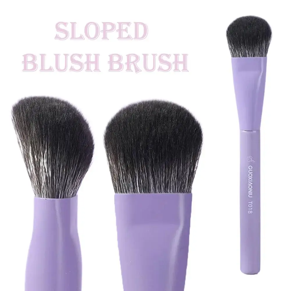 Pincel de blush inclinado pincéis de maquiagem profissional contorno fundação pó sombra corretivo cosméticos ferramenta pincel de sombra