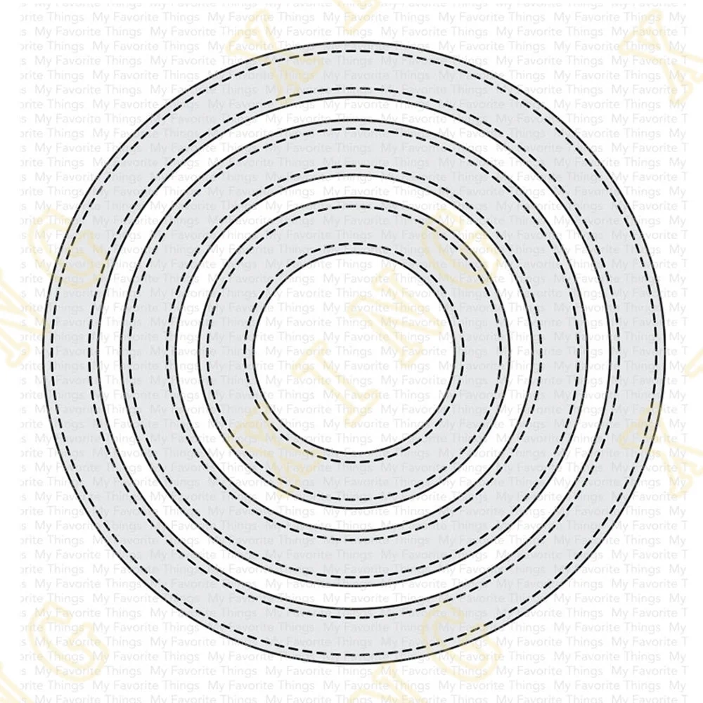 

Stitched Circle Frames Die-Namics Metal Cutting Die Scrapbook Embossed Paper Card Album Craft Template Cut Die Stencils New