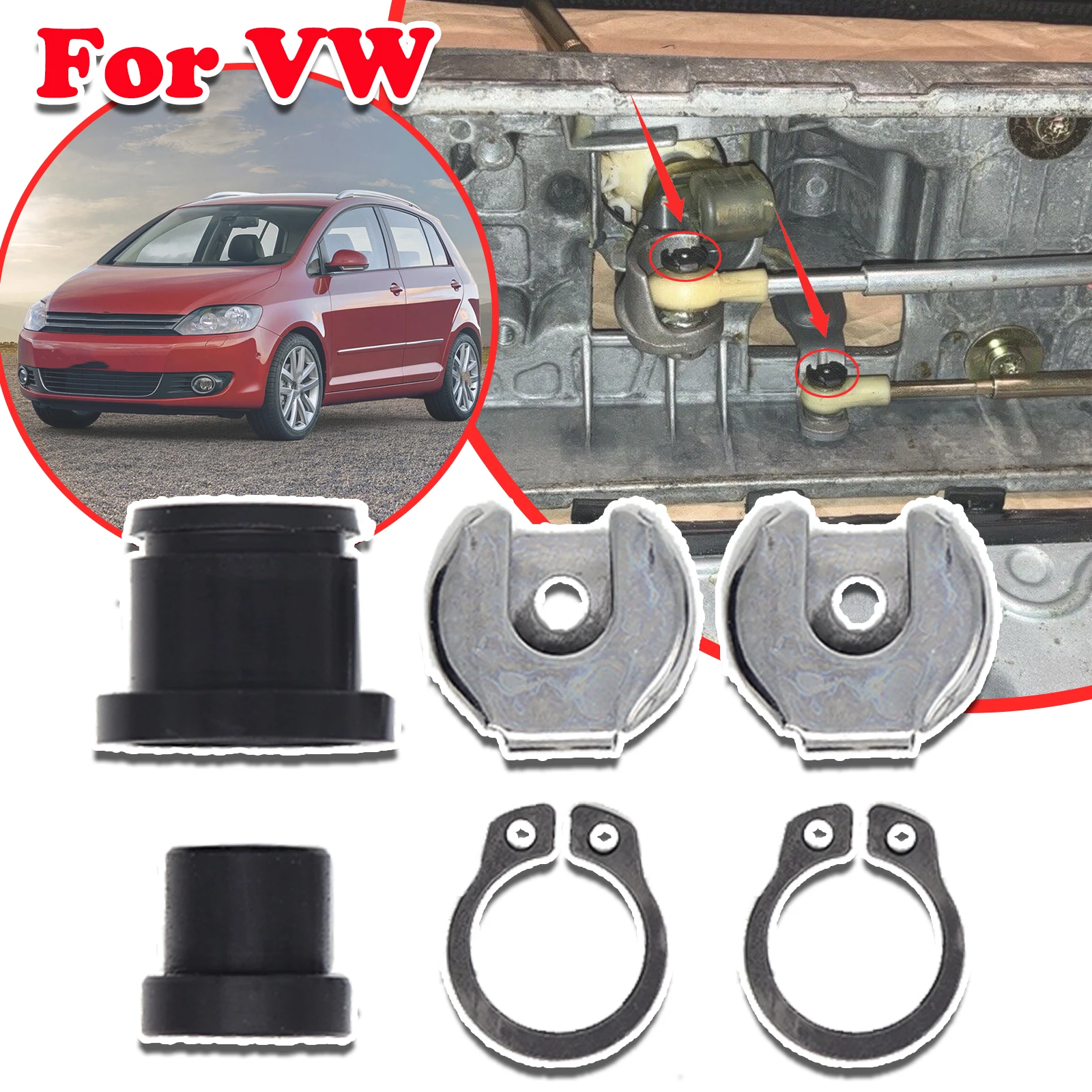 

Upgrade Manual Shift Cable Bushing For VW Golf Plus 5M MK4 1J MK5 1K MK6 Gear Selector Lever Linkage Pivot 1K0711265 1K0711266B