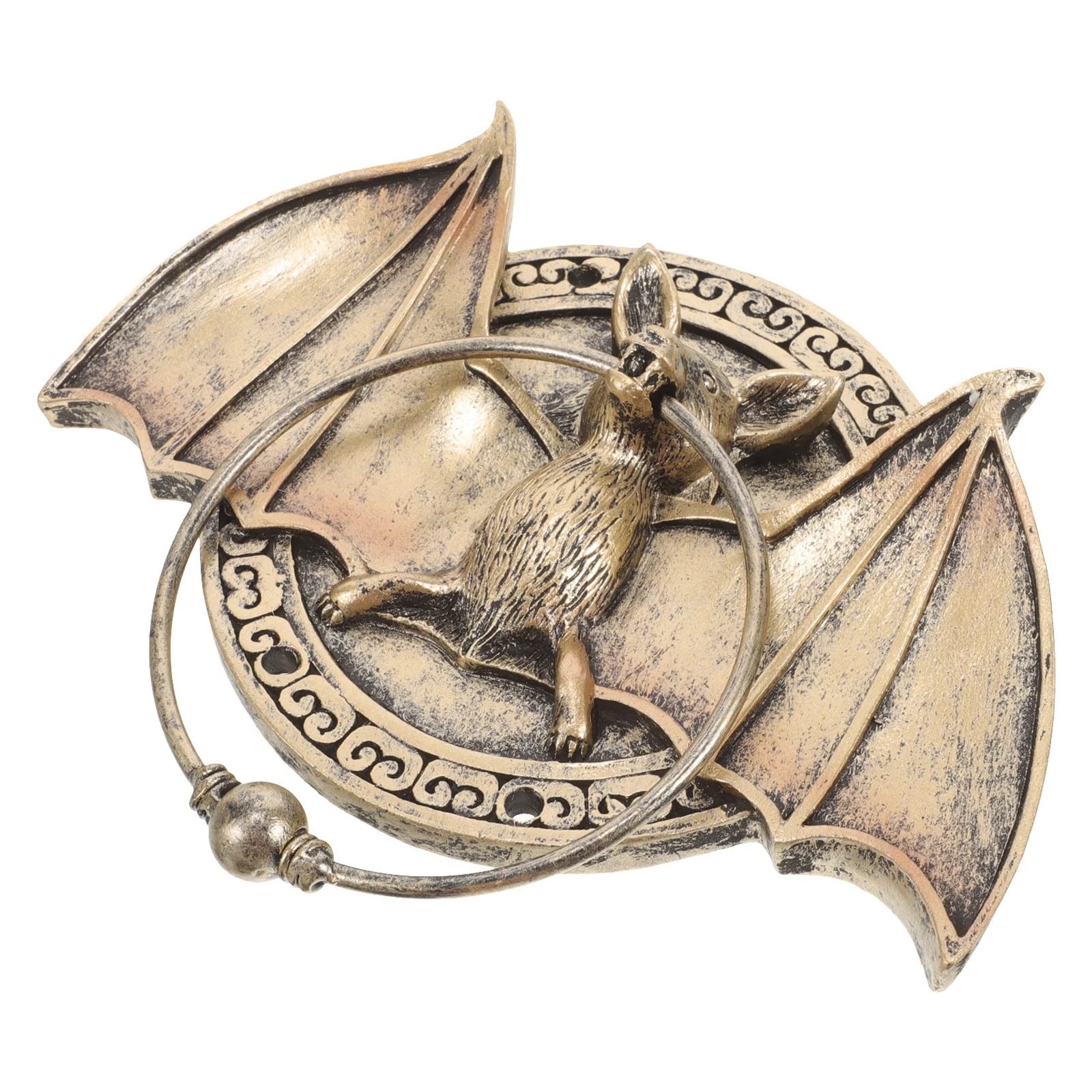 

Bat Shape Knocker Resin Door Decor Classic Front Handle Security Knocker For Hotel Exterior Door