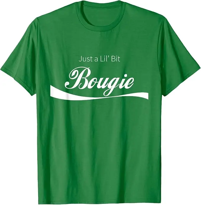 Just A Lil' Bit Bougie Lustiges, schäbiges, schickes Text-T-Shirt mit Y2k-Schriftzügen, personalisiertem Spruch, weiches Baumwoll-Kurzarm-T-Shirt – Detail 10