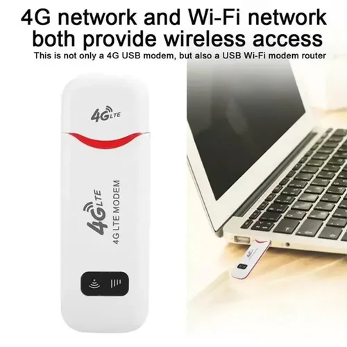 Imagen 2 del producto Router Inalámbrico 4G LTE, Dongle USB, Módem de 150Mbps, Banda Ancha Móvil, Tarjeta SIM, Adaptador WiFi Inalámbrico, Router 4G para Hogar y Oficina
